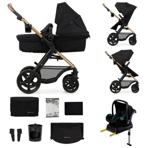 Kinderkraft Moov 2 + Mink pro 4:1 multifunkciós babakocsi - Pure Black