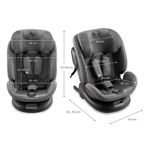 Kinderkraft Xpedition 3 i-size 40-150 cm gyermekülés - Szürke 