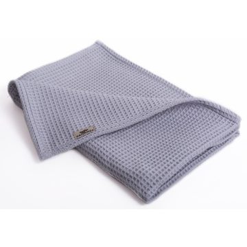 Waffle babatakaró 100x140 cm - Szürke 