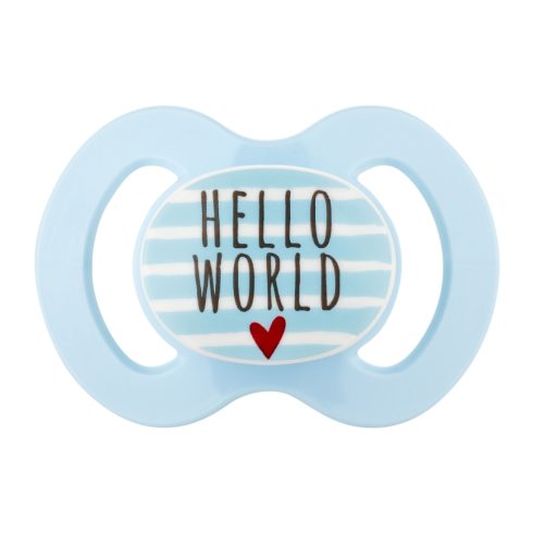 Baby-Nova nyugtató szilikon cumi szimmetrikus 0-6 hó 2 db - kék