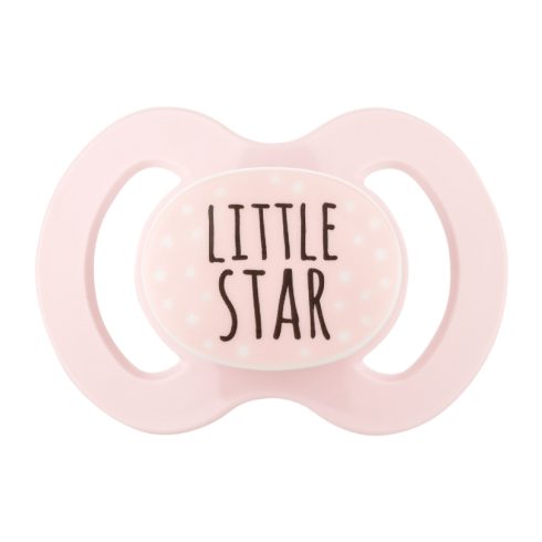 Baby-Nova nyugtató szilikon cumi szimmetrikus 0-6 hó 2 db - rózsaszín 