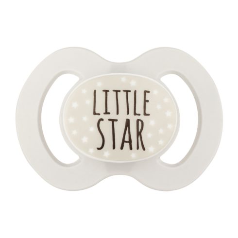 Baby-Nova nyugtató szilikon cumi szimmetrikus 0-6 hó 2 db - szürke 