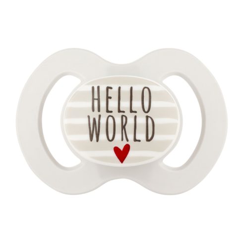 Baby-Nova nyugtató szilikon cumi szimmetrikus 0-6 hó 2 db - szürke 