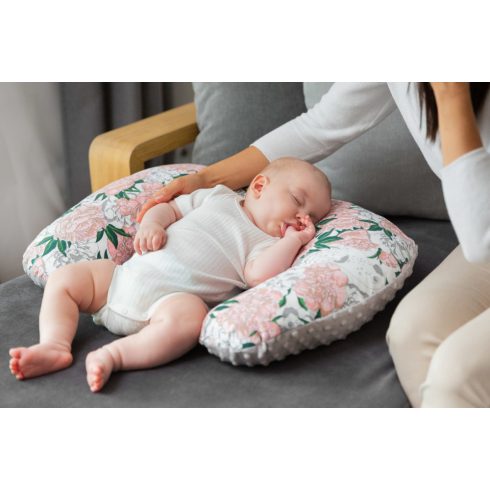 Sensillo szoptatós párna - kék/fehér szívecske 