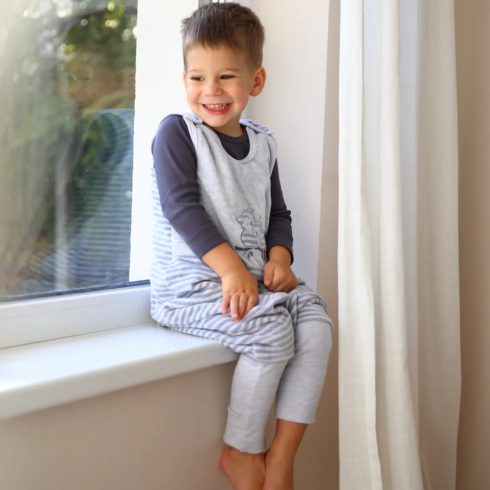 Kenguru Gold Tipegő Hálózsák "CSÍKOS" 1,5TOG 2-4év - szürke bagoly 