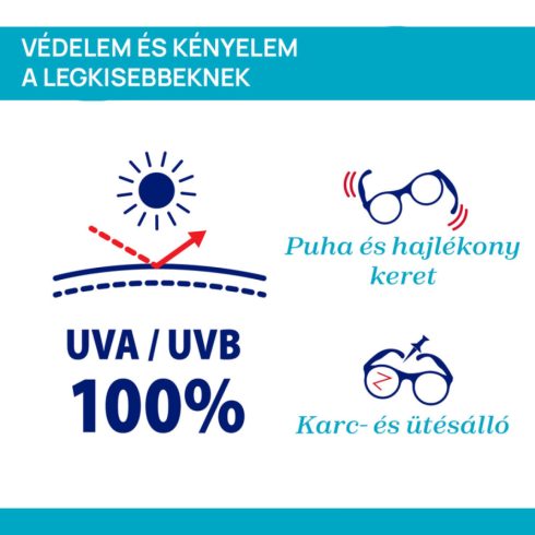 Chicco Napszemüveg tokkal 0-2 év 2025 tükörlencsék UVA-UVB, 3-as szűrőosztály 0h+