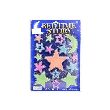 Sötétben világító szett - csillagos