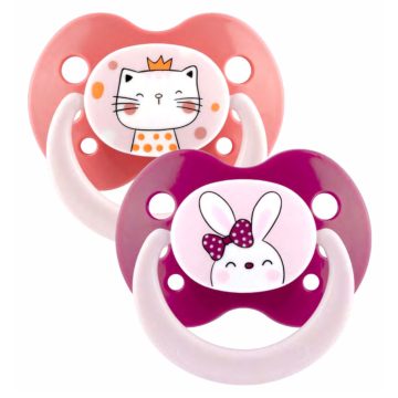   Baby-Nova szilikon fogszabályzós cumi 18+ hó 2db/csom - cica/nyuszi 
