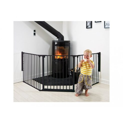 Baby Dan Flex L térrács 90-223 cm - fekete