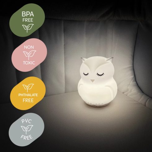 Zopa Szilikon LED lámpa M-es - Owl