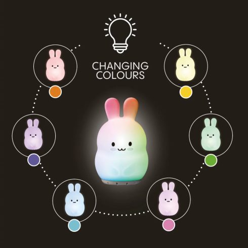 Zopa Szilikon LED lámpa M-es - Rabbit