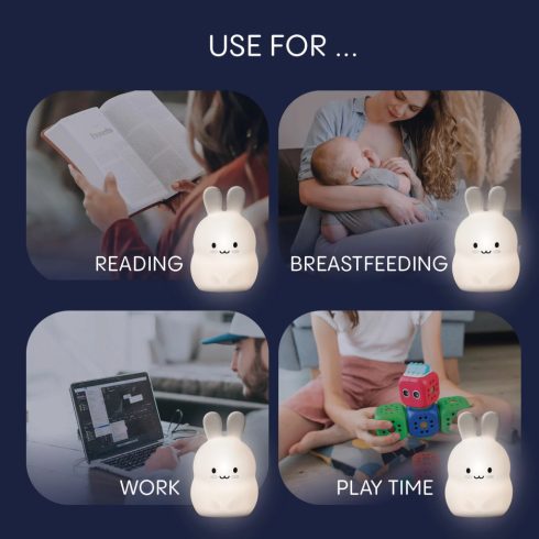 Zopa Szilikon LED lámpa M-es - Rabbit