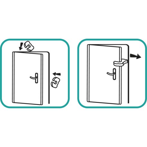 Zopa Ajtóbecsapódás gátló - fehér