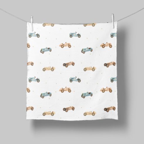 Bocioland Extra puha textil pelenka 3 db  - kék