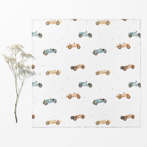 Bocioland Extra puha textil pelenka 3 db  - kék