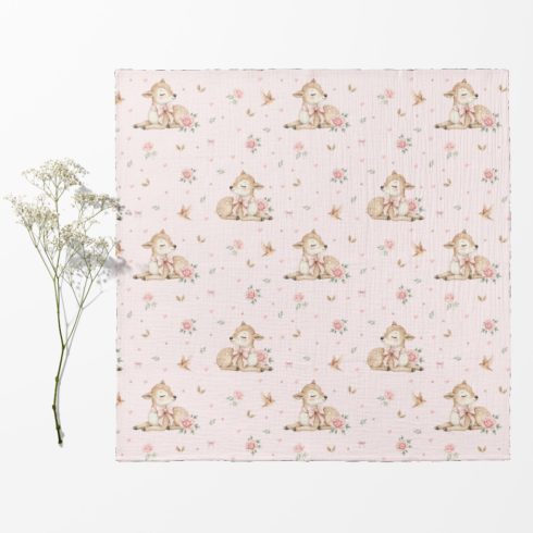 Bocioland Extra puha textil pelenka  3 db  - rózsaszín