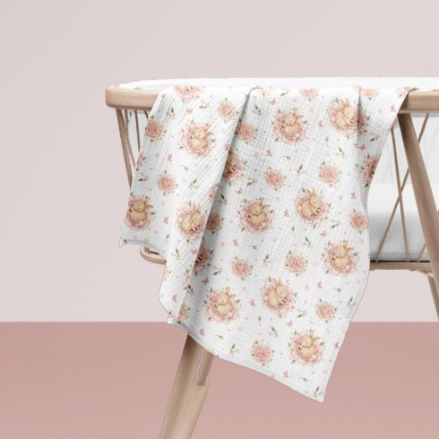 Bocioland Extra puha textil pelenka  3 db  - rózsaszín