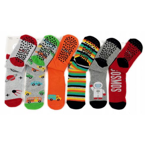 Yo! ABS csúszásgátlós zokni (17-19) - piros "Cosmos"