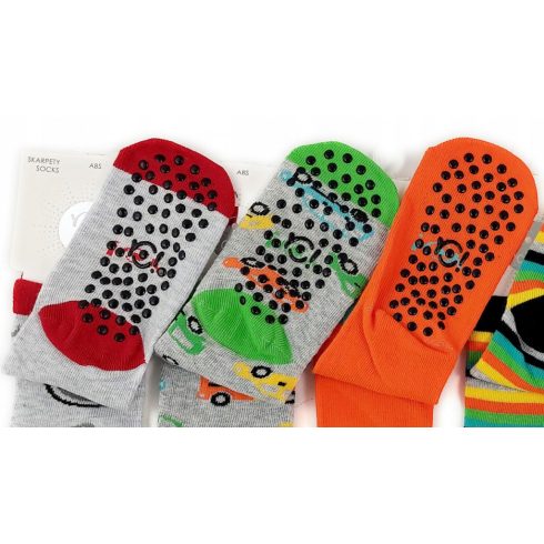 Yo! ABS csúszásgátlós zokni (17-19) - piros "Cosmos"