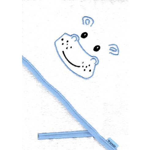 Vaganza hímzett fürdőlepedő, fürdetőkesztyűvel 80*80 cm - Víziló 