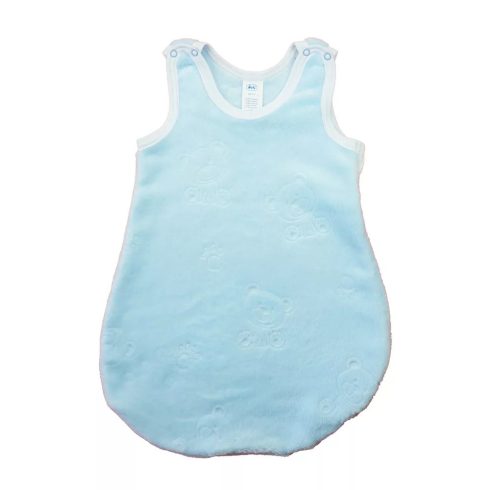 Ujjatlan wellsoft hálózsák 2,5 TOG - Maci mintás kék (74)