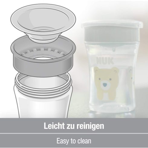 NUK MAGIC CUP varázslatos pohár 230ml - rózsaszín rák 
