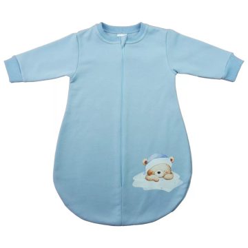   Belül bolyhos hosszú ujjú hálózsák  2,5 TOG - Macis mintával (80)