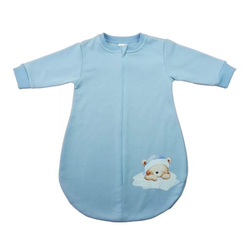 Belül bolyhos hosszú ujjú hálózsák  2,5 TOG - Macis mintával (80)