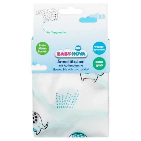Baby-Nova ujjas előke zsebbel 