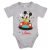 Rövid ujjú baba body Mickey egér mintával (56) - szürke