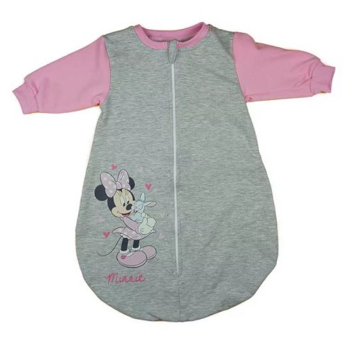 Disney Minnie nyuszis, hosszú ujjú belül bolyhos hálózsák 2,5 TOG (86) - Szürke/rózsaszín