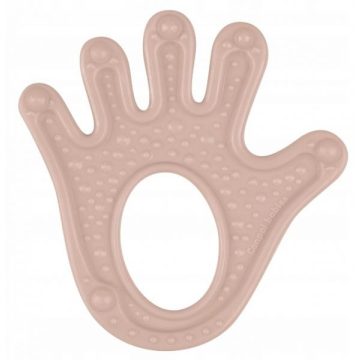 Canpol elasztikus rágóka - pasztell rózsaszín kéz