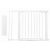 Zopa biztonsági rács toldalékkal 75-93 cm - fehér