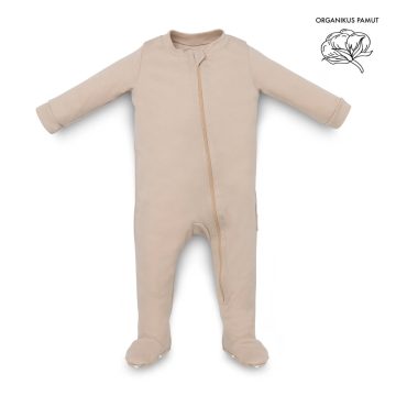 Kenguru Gold Organikus Pamut Pizsama (68-74) - mogyoró