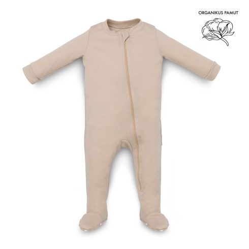 Kenguru Gold Organikus Pamut Pizsama (68-74) - mogyoró