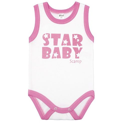 Scamp Ujjatlan baba kombidresz (68) - Star Baby pink