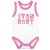 Scamp Ujjatlan baba kombidresz (80) - Star Baby pink