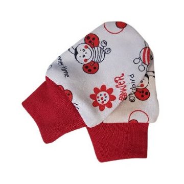 Újszülött karmolás elleni kesztyű - Méhecske 