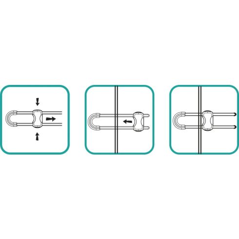 Zopa Biztonsági szekrény - és ajtózár 2 db