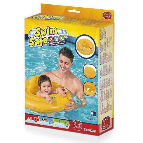 Bestway Swim Safe bébi beleülős sárga úszógumi 69cm