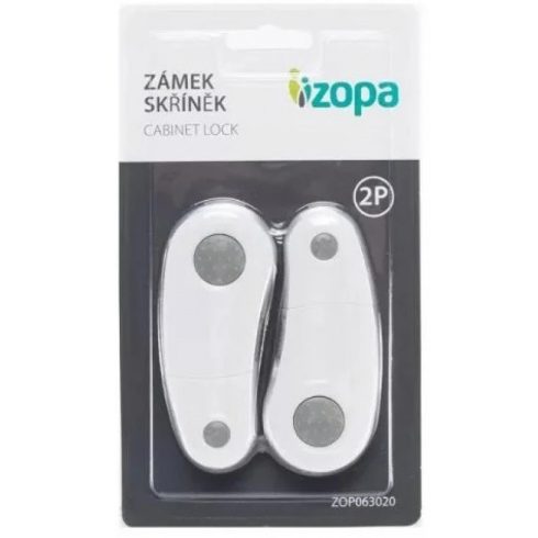 Zopa szekrényzár 2db - White/Grey