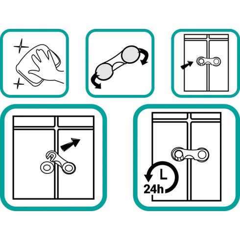 Zopa biztonsági szekrényzár 2 db - White