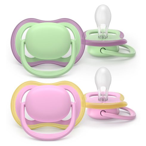 Philips AVENT SCF087/12 Játszócumi Ultra air rózsaszín/zöld 6-18hó lányos 2db