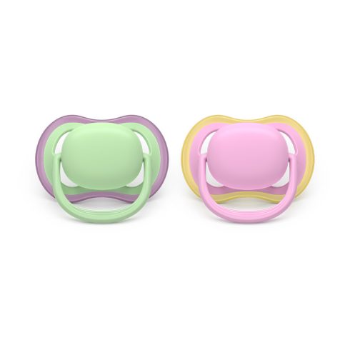 Philips AVENT SCF087/12 Játszócumi Ultra air rózsaszín/zöld 6-18hó lányos 2db