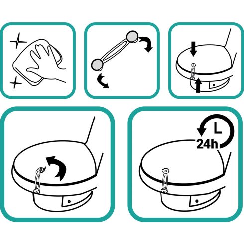 Zopa univerzális rugalmas szekrényzár - 2db
