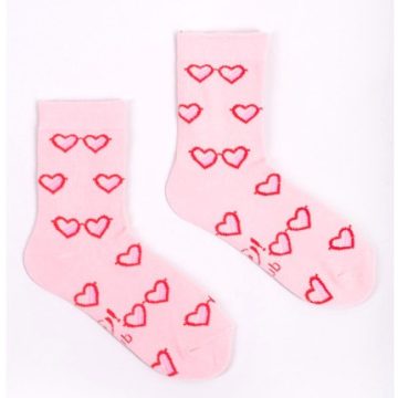 Yo! zokni 23/26 rózsaszín szívek