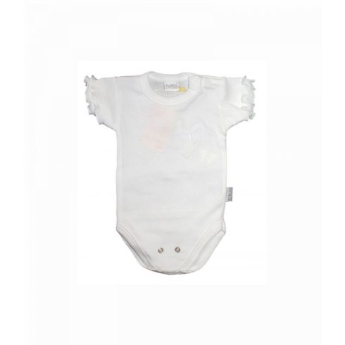 Trimex pamut 3 részes lányka rövid ujjú, alkalmi garnitúra (56) - fehér