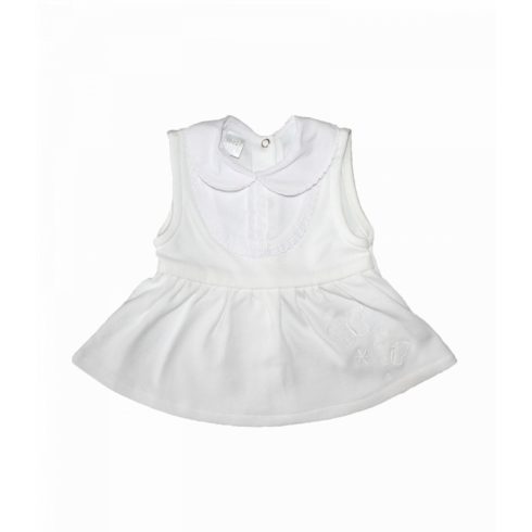 Trimex pamut 3 részes lányka rövid ujjú, alkalmi garnitúra (56) - fehér