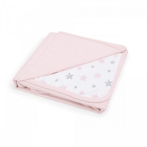 Ceba Baby pamut babapléd 90X100 cm - Candy pink + Pink Stars
