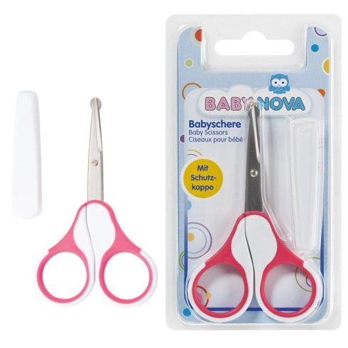 BABY-NOVA biztonsági bébiolló - rózsaszín